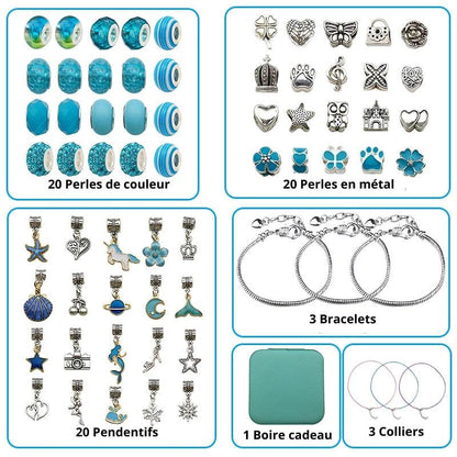 Ensemble de Bijoux | CharmCraft™ Kit Créatif de breloques - Ma FamilyDen