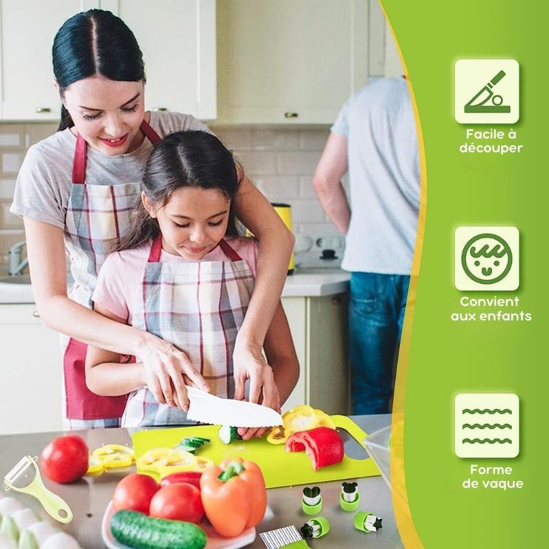 KidsChef™️ | Kit de cuisine Montessori en plastique et bois - Ma FamilyDen