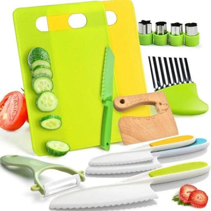 KidsChef™️ | Kit de cuisine Montessori en plastique et bois - Ma FamilyDen