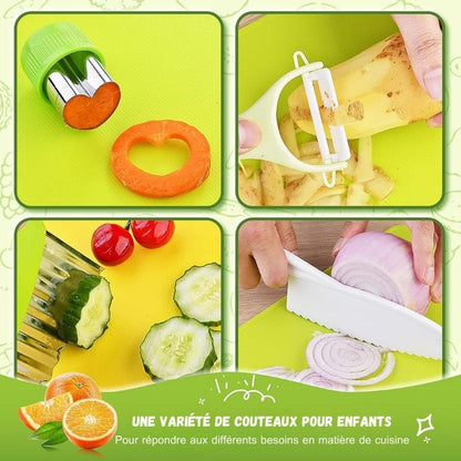 KidsChef™️ | Kit de cuisine Montessori en plastique et bois - Ma FamilyDen