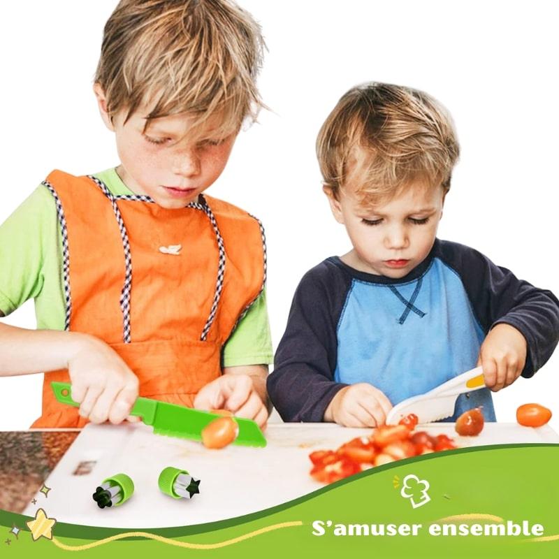 KidsChef™️ | Kit de cuisine Montessori en plastique et bois - Ma FamilyDen