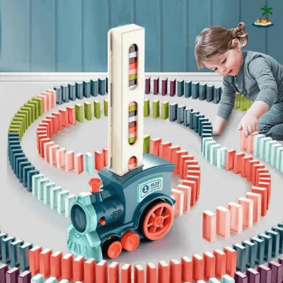 Tchoo-Tchoo™️ | Train à Dominos automatique - Ma FamilyDen