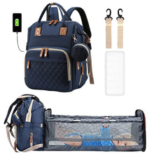 Charger l&#39;image dans la galerie, sac-a-langer-bebe-bleu-Luxuria
